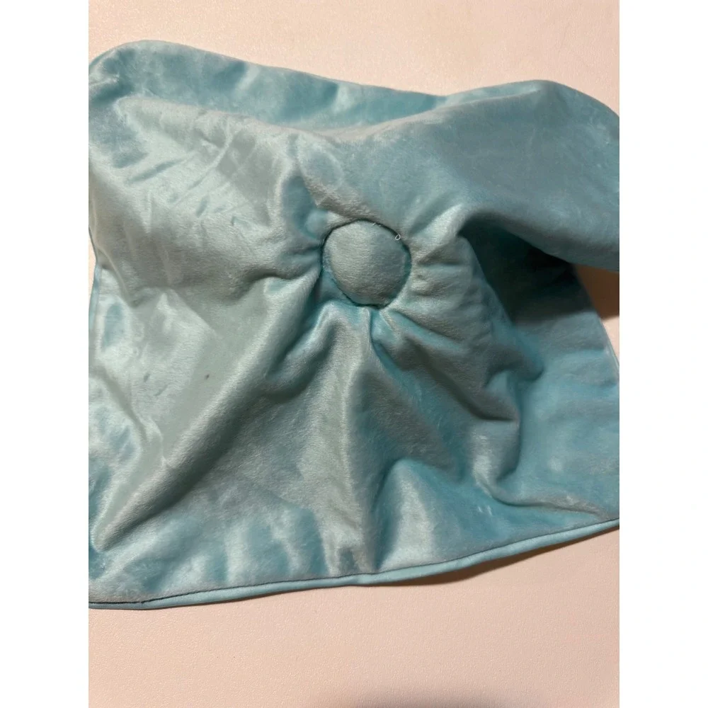 Disney Winnie the Pooh Baby‎ Security Blanket Lovey Blue White Sun Cloud Plush